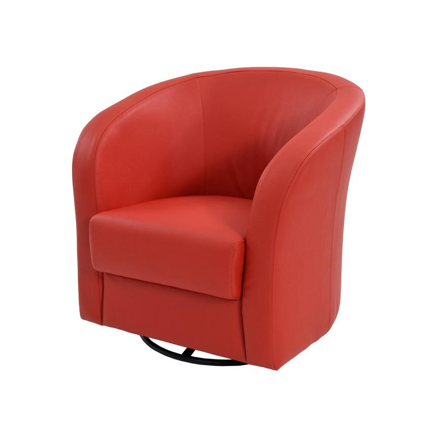 Delia Red Swivel Accent Chair | El Dorado Furniture